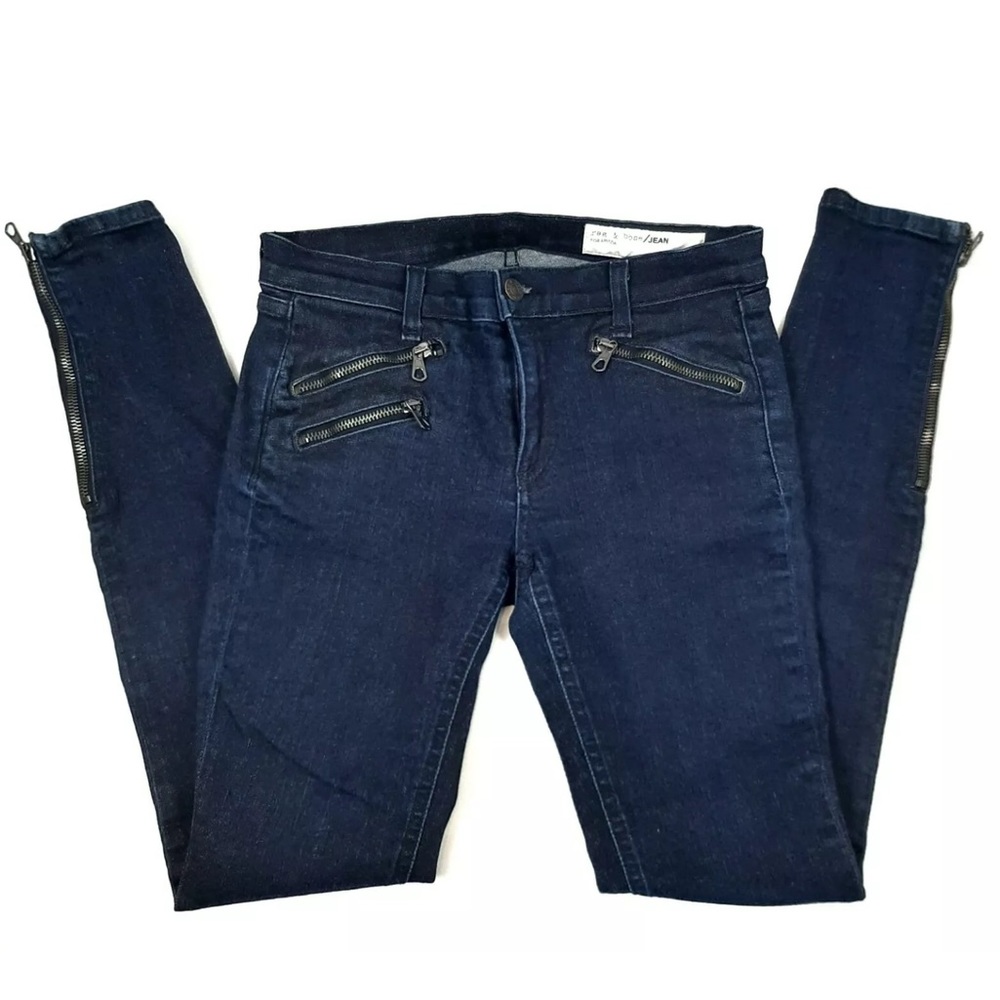 Rag & Bone for Aritzia Moto Ankle ZIP Jeans 27